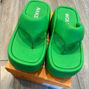 brand new naked wolfe dreamer sandals brat summer